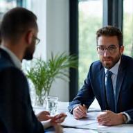 Consultant RH conseillant un dirigeant